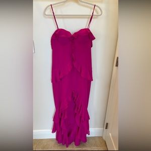 LOVERS AND FRIENDS - PINK HI LOW DRESS